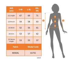 Kadın Uzun Kollu Bisiklet Yaka Desenli Modal Bluz