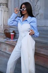 Saten Detaylı Büstiyer Pantolon Takım 10024