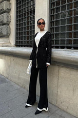 Selvia Ajurlu Biyeli Pantolon Takım 9957