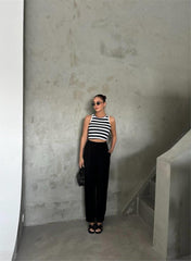 BEL LASTİK DETAYLI MODAL KUMAŞ PANTOLON - Fuşya