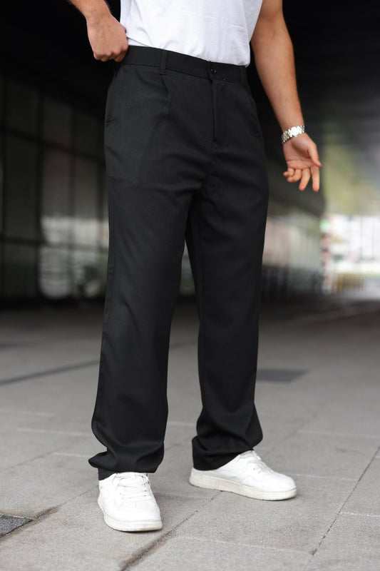 Erkek Beli Lastikli Baggy Pantolon