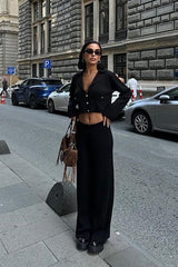 Nancy Kruveze Yaka Crop Takım 9954 - 25