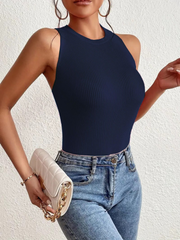 Kadın Sırt çapraz Detay Triko Bluz