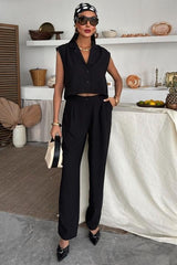 Zoe Crop Yelek Takım 9744-08