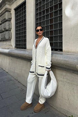 Lunadel Triko Hırka Pantolon Takım 9974