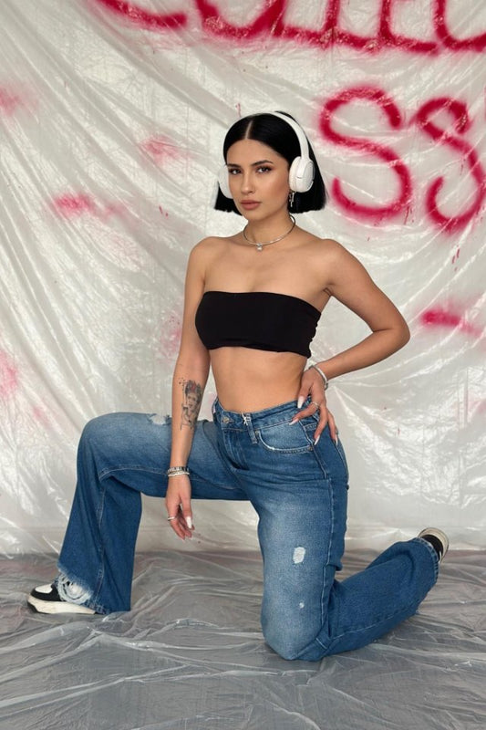 Mavi Palazzo Lazerli Jeans Pantolon