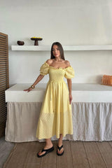 Siyah Gipeli Brode Elbise