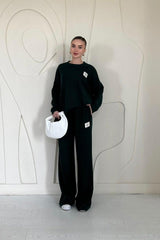 Vizon Klasik Fitilli Kazak Ve Pantolon Takım