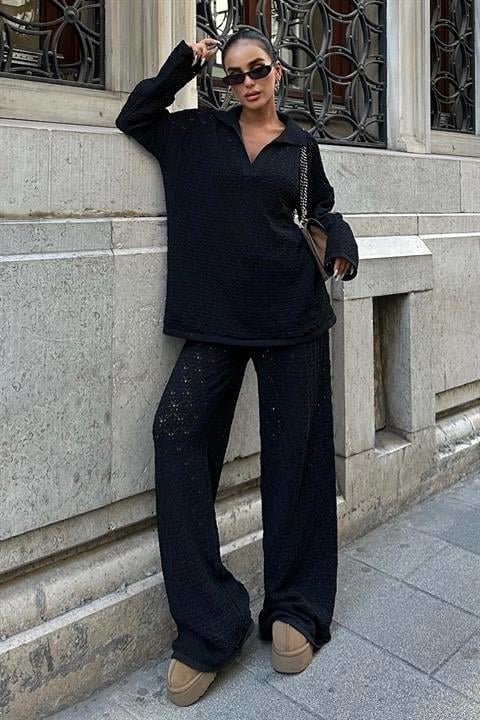 Nolan Regular Ajurlu Pantolon Takım 9885