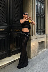 Kayla Dantel Desenli Crop Takım 9840