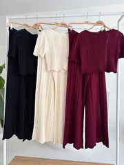 Triko Bluz Pantolon İkili Takım 10084-025