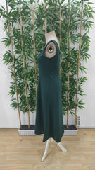 Kadın Askılı Kare Yakalı Midi Ithal Krep Elbise