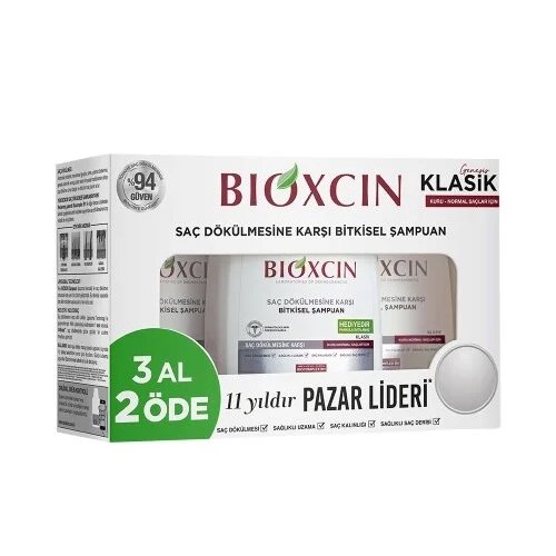 Bioxcin Genesis 3 Al 2 Öde Kuru-normal Saçlar Için Şampuan 3*300ml