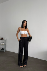 JAKAR SATEN PANTOLON - Mavi