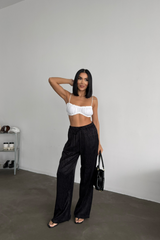 JAKAR SATEN PANTOLON - Mavi