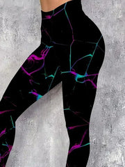 Kadın Yüksek Bel Renk Detaylı Dalgıç Tayt