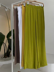 Kruvaze Model Klasik Pantolonlu Çupra Keten Takım 10191