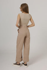 Duble Paça Pantolon - İndigo