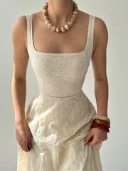 Cuper Çiçek Detaylı Elbise