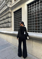 Püskül Detaylı Hırka Pantolon Triko Takım 9967