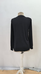 Kadın Uzun Kollu Yakalı Yakadan Bağcıklı Düğmeli Sandy Bluz