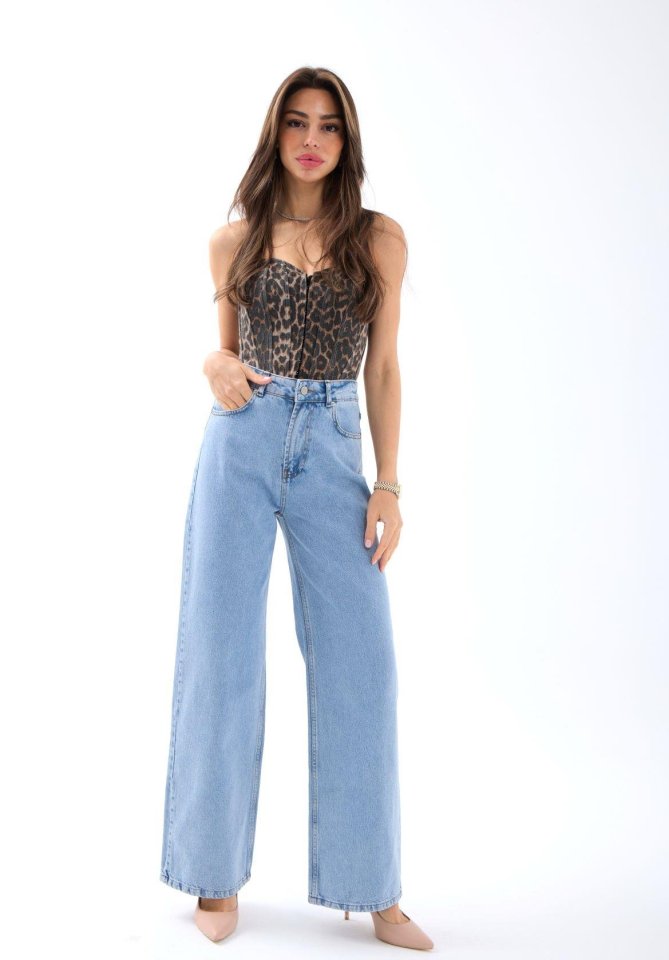 7415 KOT PANTOLON-AÇIK MAVİ