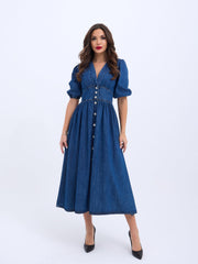 7037 KOT ELBİSE-MAVİ