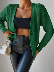 Düğme Detay Triko Bluz