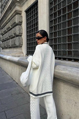 Lunadel Triko Hırka Pantolon Takım 9974