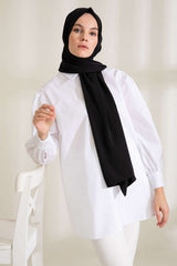 Medine İpeği Şal - Siyah