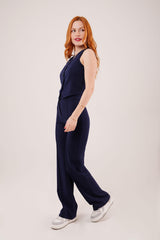 Ön Dikiş Detaylı Tek Düğme Camel Pantolon