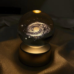 SAMANYOLU Plastik Altlıklı Işıklı Cam Küre 6cm