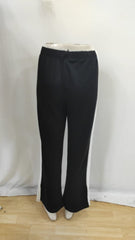 Kadın Yüksek Bel Yan şerit Detaylı Yırtmaçlı Viskon Iki Iplik Pantolon