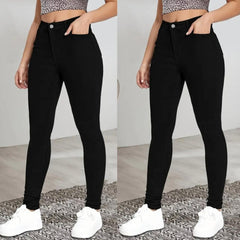 Kadın Yüksek Bel Dar Paça Likralı Pantolon