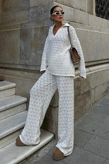 Nolan Regular Ajurlu Pantolon Takım 9885