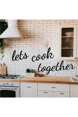 Wall Art HomeLets Cook Together Metal Duvar Dekoru 70 X 45