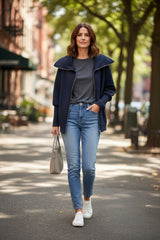 Kadın Uzun Kollu Fermuar Detay Sweat Shirt