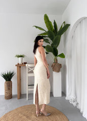 Lers Çiçek Detaylı Elbise