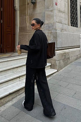 Moon Salaş Kroşe Pantolon Takım 9880