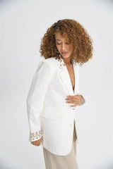 Leomie Nakışlı Blazer Ceket 6106