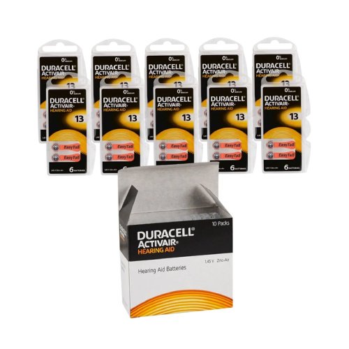 Duracell 13 Numara İşitme Cihazı Pili 10 X 6 Lı Paket 60 Adet Pil , Pr48 Kulaklık Pili