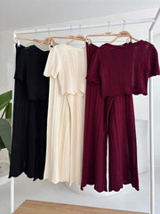 Triko Bluz Pantolon İkili Takım 10084-025