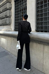 Selvia Ajurlu Biyeli Pantolon Takım 9957