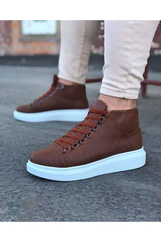 WG Taba Bağcıklı Sneakers  Yarım Bilek Bot